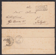 Preussen - Münster Westfalen Altbrief-Brief Mit Inhalt 1864 Nach Telgte  (32520 - Andere & Zonder Classificatie