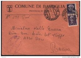 1946  LETTERA CON ANNULLO BASTIA MODENA - Marcofilía
