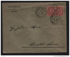 1893   LETTERA   CON ANNULLO MONZA MILANO - Marcofilía