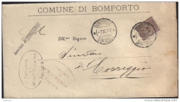 1911 LETTERA CON ANNULLO BOMPORTO MODENA - Marcophilie