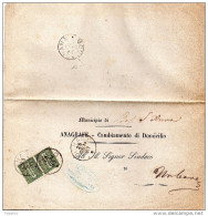 1883  LETTERA CON ANNULLO LEGNAGO VERONA - Marcofilie