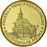 Pologne, 50 Euro Cent, Fantasy Euro Patterns, Essai-Trial, 2003, Or Nordique - Essais Privés / Non-officiels