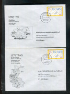 "BUNDESREPUBLIK DEUTSCHLAND" 1993, 2 Sonderbriefe Ersttag/Letzttag "neue/alte Postleitzahlen" Je Stempel "MAINZ" (A1218) - Lettres & Documents