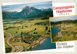 73633520 Hopfen See Fliegeraufnahme Internationaler Campingplatz Hopfensee Hopfe - Fuessen