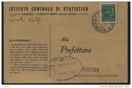 1944 LETTERA  CON ANNULLO MARMIROLO  MANTOVA - Marcophilie