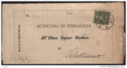 1898 LETTERA   CON ANNULLO SENIGALLIA ANCONA - Marcofilía