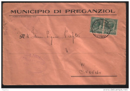 1925   LETTERA CON ANNULLO PREGANZIOL  TREVISO - Marcofilie