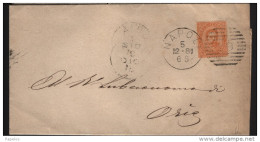 1881  LETTERA  CON ANNULLO NAPOLI - Storia Postale