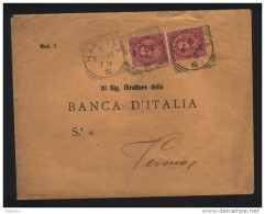 1896 LETTERA CON ANNULLO MANTOVA - Marcofilía