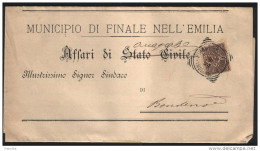 1904  LETTERA   CON ANNULLO FINALE - Marcofilía