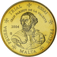 Malte, 50 Euro Cent, Fantasy Euro Patterns, Essai-Trial, 2004, Or Nordique, FDC - Essais Privés / Non-officiels