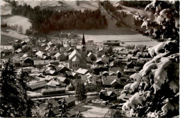 Oberstaufen, Allgäu, Wintersportplatz Vom Skilifthang - Oberstaufen