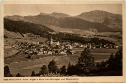 Oberstaufen, Allgäu, Mit Hochgrat Und Rindalphorn - Oberstaufen