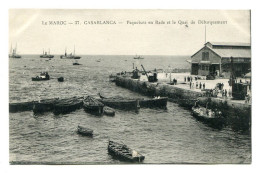 CASABLANCA (Le MAROC) - Paquebots En Rade Et Le Quai De Débarquement - Casablanca