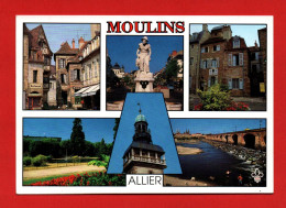 (RECTO / VERSO)  MOULINS  - MULTIVUES - CPM GF - Moulins
