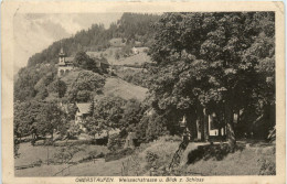 Oberstaufen, Allgäu, Weissachstrasse Und Blick Zum Schloss - Oberstaufen