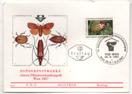 Österreich 1967 MiNr.: 1243 Ersttag Pflanzenschutzkongreß Austria FDC Scott: 796 YT: 1078 Sg: 1504 - FDC