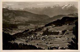 Oberstaufen, Allgäu, Blick V.d.Jugend Auf Den Ort - Oberstaufen