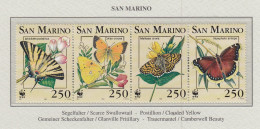 SAN MARINO 1993 WWF Butterflies Mi 1535-1538 MNH(**) Fauna 822 - Schmetterlinge