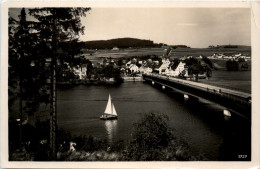 Saalburg, Blick Auf Brücke Und Stadt - Ebersdorf