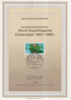 Germany Deutschland 1985-07 30 Jahre Bonn-Kopenhagener Erklärung, Erklärungen, Copenhagen Denmark Kopenhagen, Bonn - 1981-1990