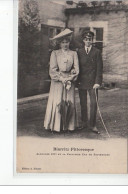 BIARRITZ - Biarritz Pittoresque - Alphonse XIII Et La Princesse Ena De Battenberg - état - Biarritz