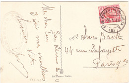 ITALIA Lettera Amb. Genova Ventimiglia, 20 Gen, 1913 A Paris - Marcophilia