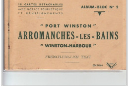 ARROMANCHES LES BAINS - """"Port Winston"""" """"Winston Harbour"""" Album-bloc N°2 - Très Bon état - Arromanches