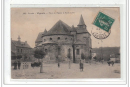 VIGEOIS : Place De L'eglise Et Ecole Libre - Tres Bon état - Autres & Non Classés