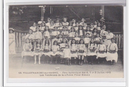 VILLEFRANCE-sur-SAONE : Fete Gymnique Des 6,7,8 Juillet 1912, Les Vendeuse De La Petite Fleur Bleue - Tres Bon Etat - Villefranche-sur-Saone