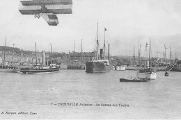 TROUVILLE : Aviation Au Dessus Des Yachts - Tres Bon Etat - Trouville