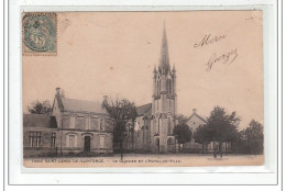 SAINT-GENIS-DE-SAINTONGE : Le Clocher Et L'hotel-de-ville - état - Sonstige & Ohne Zuordnung