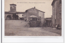 TERNAY : Place De L'egliseet Rue De La Gare - Tres Bon Etat - Otros & Sin Clasificación