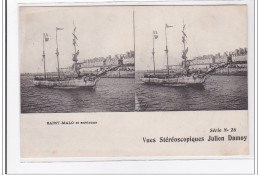 SAINT-MALO : Vues Stereoscopiques Julien Damoy (bateau) - Tres Bon Etat - Sonstige & Ohne Zuordnung