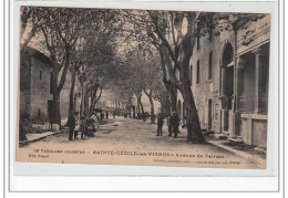 SAINTE CECILE LES VIGNES - Avenue De Valréas - état (timbres Abimés) - Sonstige & Ohne Zuordnung