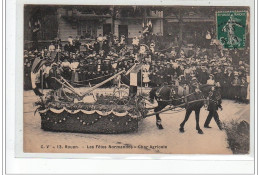 ROUEN - Fêtes Normandes 1909 - Char Agricole - Très Bon état - Rouen