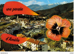 66 Une Pensée D'AMELIE LES BAINS Vers Céret Vue Générale Et Le Canigou - Amélie-les-Bains-Palalda