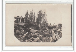 Ruines Du Château De Moyencourt Près De NESLE - CARTE PHOTO 1917 - Très Bon état - Otros & Sin Clasificación