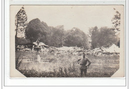 Ruines Du Château De Noyencourt Près De NESLE - CARTE PHOTO 1917 - Très Bon état - Otros & Sin Clasificación