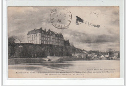 SABLE SUR SARTHE - L'aviateur LUSSETI Sur Monoplan Blériot Fait Au-dessus Du Château Des Vols Superbes - Très Bon état - Sable Sur Sarthe