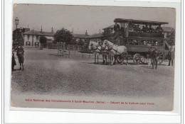 SAINT MAURICE - Asile National Des Convalescents - Départ De La Voiture Pour Paris - Très Bon état - Saint Maurice