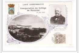 PONTOISE : Inauguration Du College De Pontoise 24 Mai 1903 - Etat - Sonstige & Ohne Zuordnung
