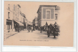 RAMBOUILLET - Rue Nationale Et Marché - Très Bon état - Rambouillet