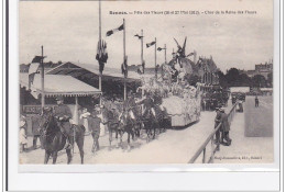 RENNE : Fete Des Fleur 26 Et 27 Mair 1912, Char De La Reine Des Fleurs - Tres Bon Etat - Sonstige & Ohne Zuordnung