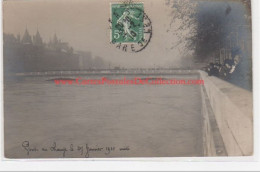 PARIS - Inondations 1910 - Carte Photo - Très Bon état - La Crecida Del Sena De 1910