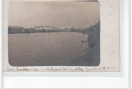 PARIS - Inondations 1910 - La Seine Au Pont D'Austerlitz - Carte Photo - Très Bon état - De Overstroming Van 1910