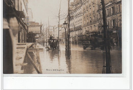 PARIS - Inondations 1910 - Rue Saint Charles - Carte Photo - Très Bon état - Alluvioni Del 1910