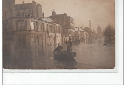 PARIS - Inondations 1910 - Quai De La Gare - Carte Photo - Très Bon état - Alluvioni Del 1910