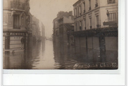 PARIS - Inondations 1910 - Rue Saint Charles - Carte Photo - Très Bon état - Inondations De 1910