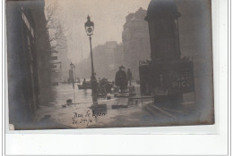 PARIS - Inondations 1910 - Rue De Lyon - Carte Photo - Très Bon état - Alluvioni Del 1910